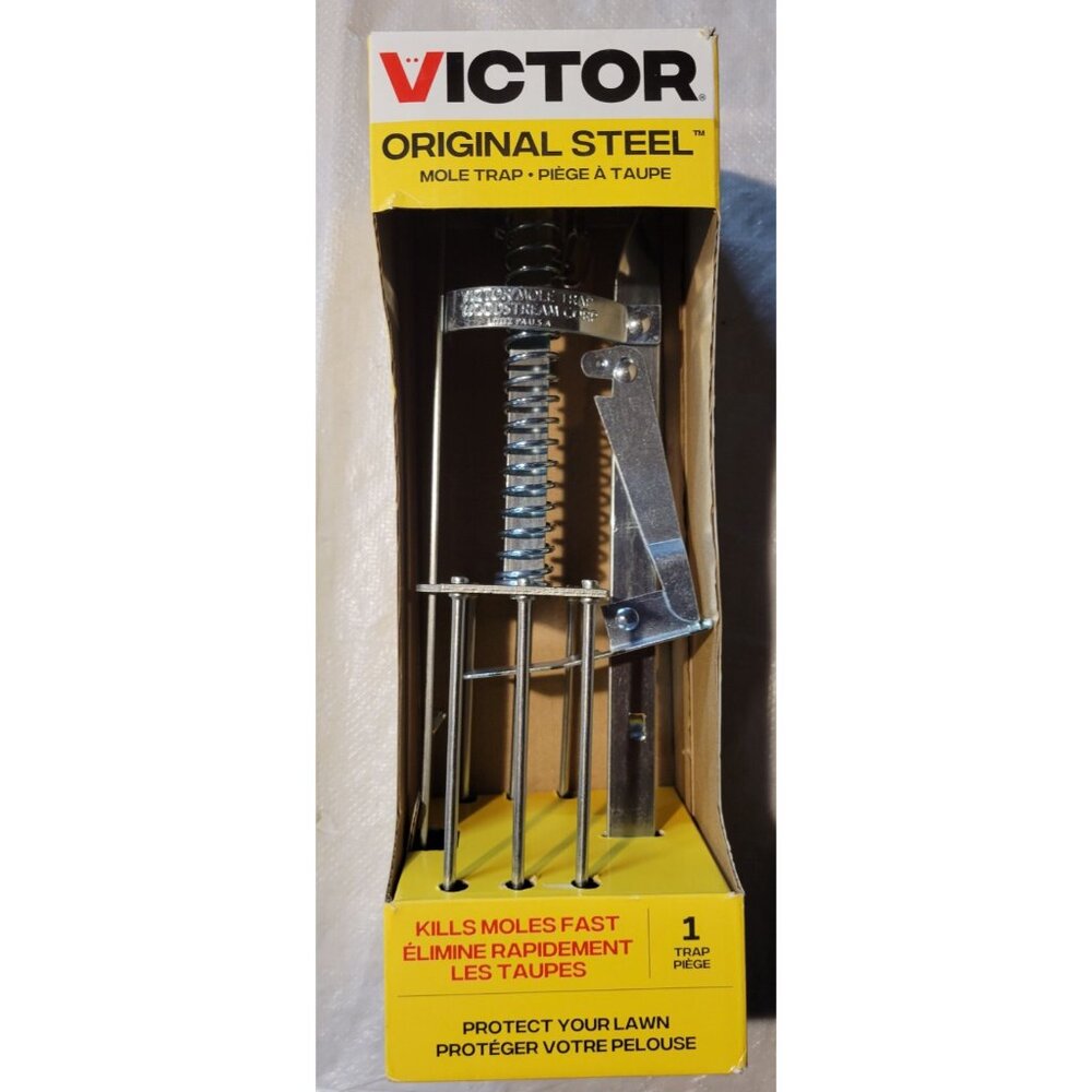 VICTOR Original Mole Trap Spring Spike Plunger Style Model 0645 - New